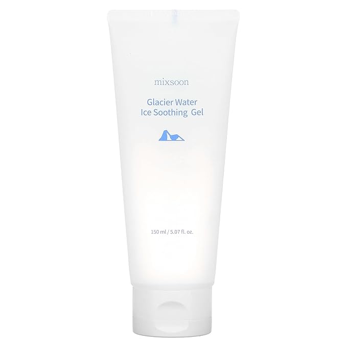 mixsoon Glacier Water Ice Soothing Gel 5.07 Fl. Oz. /150ml Cooing Soothing Care for Sensitive Skin Korean Glass Skin Care