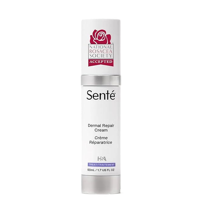 SentΓ© Dermal Repair Facial Cream | Nourishing for Rosacea & Sensitive Skin | Hydrate & Rejuvenate | with Patented HSA, Vitamin E & Green Tea Extract - 1.7 Fl Oz