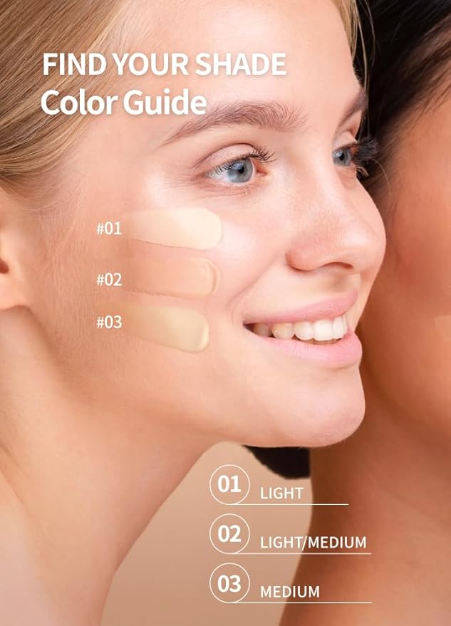 Mesh Tight Up Cushion foundation (03-Refil), Sweat proof, face makeup,Natural look, Long Lasting