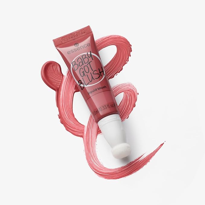 essence | Baby Got Blush Liquid Blush | Lightweight, Buildable, Radiant with Sponge Applicator | Vegan & Cruelty Free (20 | Blushin Berry)