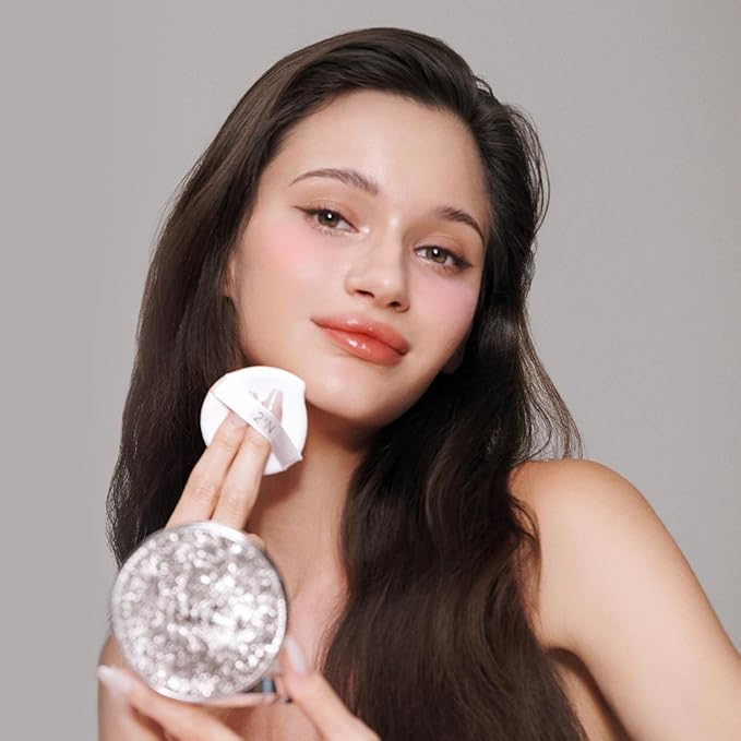 2aN Gleaming Tension Cushion Foundation Pact, Korean Cushion Foundation Makeup, Lightweight & Buildable Coverage with Ceramides and Centella Asiatica (#27 Soft Amber, 0.45 oz)