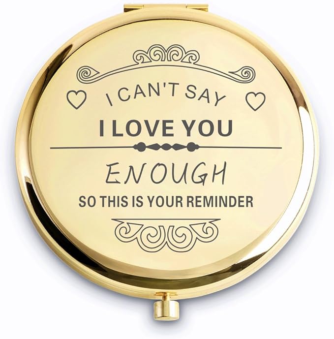 Personalized Gifts for Women Girls, Inspirational Compact Mirrors, 2025 Graduation Gifts for Her, Unique Mothers Day Birthday Gifts for Mom Sister Wife Daughter Niece, Friendship Gifts for Friends