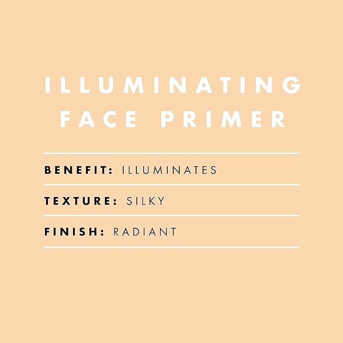 e.l.f. Illuminating Face Primer, Silky Face Makeup Primer For Long-Lasting Makeup & Luminous Glow, Fills In Fine Lines, Vegan & Cruelty-free
