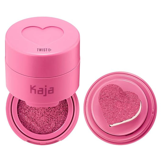 KAJA Blusher - Cheeky Stamp 04 Feisty | Kbeauty, Cute Makeup, Buildable & Blendable Shade with Heart-shaped Applicator, Sunkissed Finish, Travel size, Hygienic, Portable, Korean Makeup, 0.17 Oz