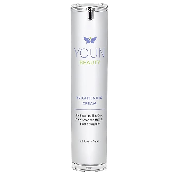 YOUN Beauty Brightening Cream with Kojic Acid, Glycolic Acid & Licorice Extract, 50ml β Hydroquinone-Free Cream for Face, Neck & DΓ©colletΓ©