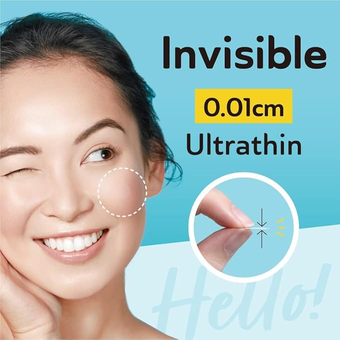 Ultra Invisible Salicylic Acid Acne Patches & Large Pimple Patches for Nose, Forehead, and Chin β Hydrocolloid, Zit, and Spot Treatment for Cystic Acne, Breakout Control, 148 Patches Bundle