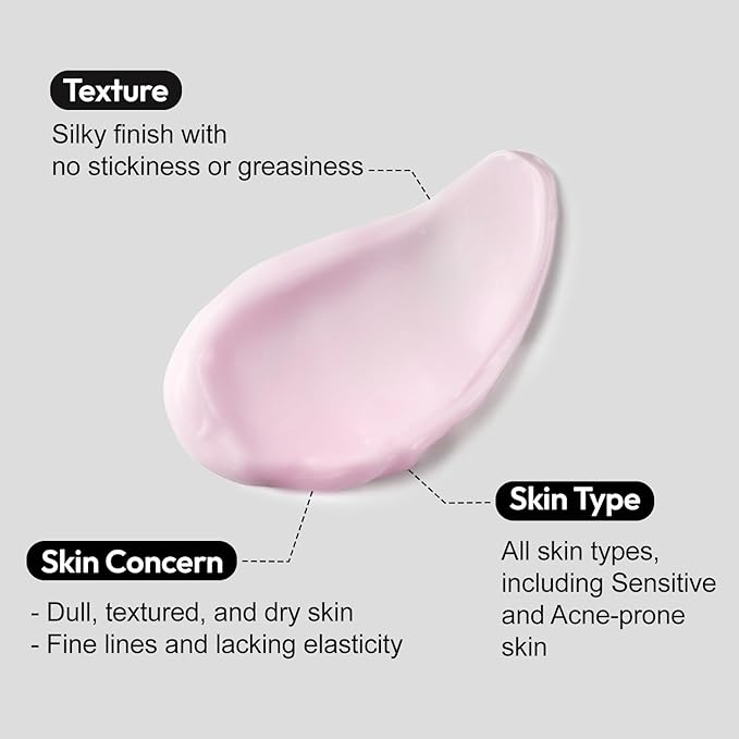 Collagen Peptide Cream I Face Moisturizer with Collagen, 7 Peptides, Vitamin B12, Targets Dullness, Boost Elasticity, Vegan, Cruelty-Free, Korean Glass Skin (50ml / 1.69 fl.oz)