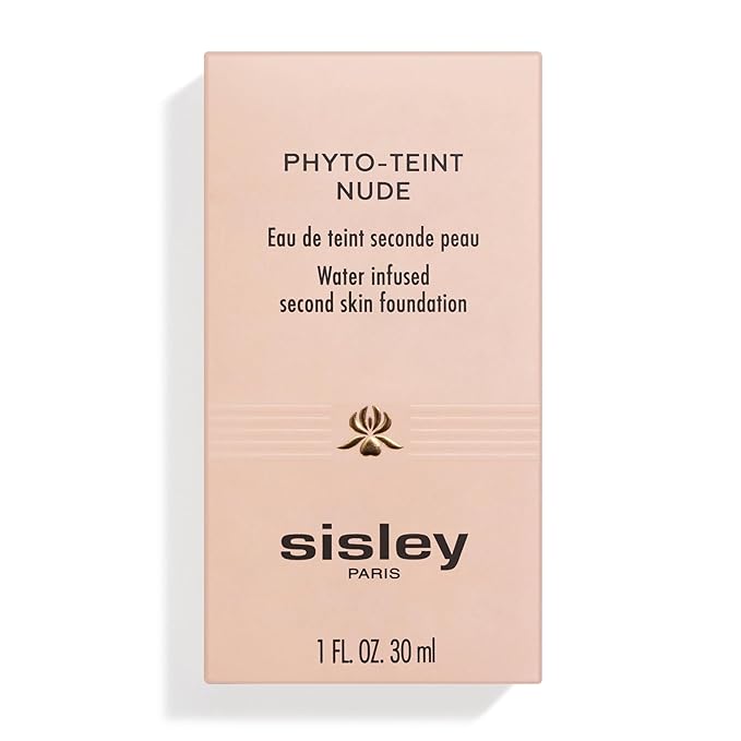 Sisley Paris Phyto-Teint Nude, 00W Shell - 30 mL - Second-Skin, Oil-Free Skincare Foundation for a Natural, Radiant & Even-Looking Complexion with Sheer Coverage - Non-Comedogenic
