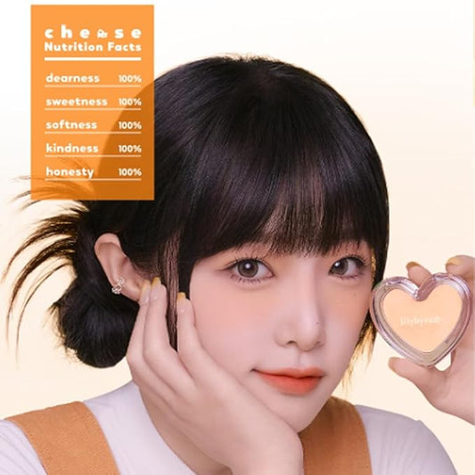 Lilybyred Love Beam Blur Cheek - Soft Blurring Powder Blush with Moody Pastel Colors, Nourishing Formula for a Flawless Radiant Look, K-Beauty (03_Blurry Cheddar)