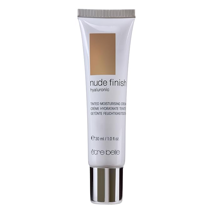 Nude Finish Hyaluronic Tinted Moisturising Cream by Γtre Belle Tinted Moisturizer/Intelligent Skin Tone Adjustment/Hyaluronic Moisturizing Care/Radiant Complexion