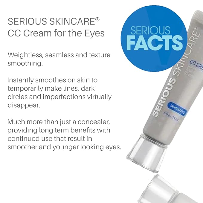 Serious Skincare CC Cream Eye Correct & Conceal Beauty Treatment, 0.5 Ounce