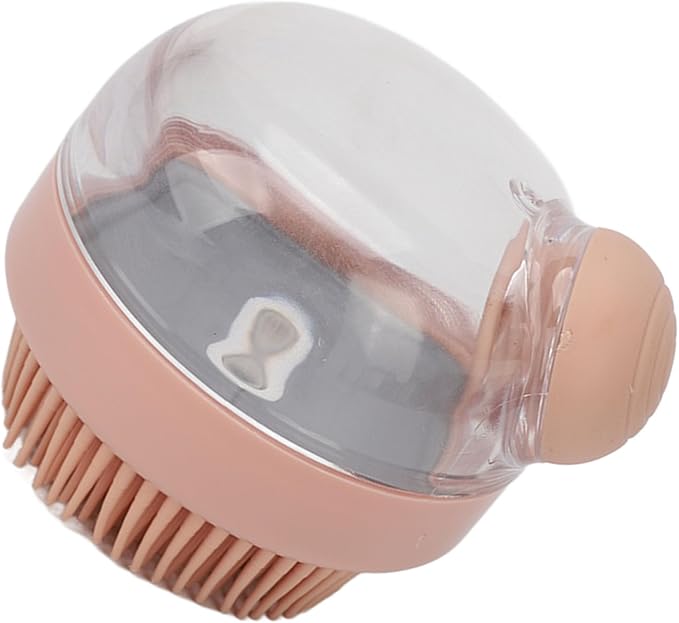 Exfoliating Shower Scrubber, Lathers Well Silicone Body Scrubber Shampoo Dispenser for Bath for Women Men