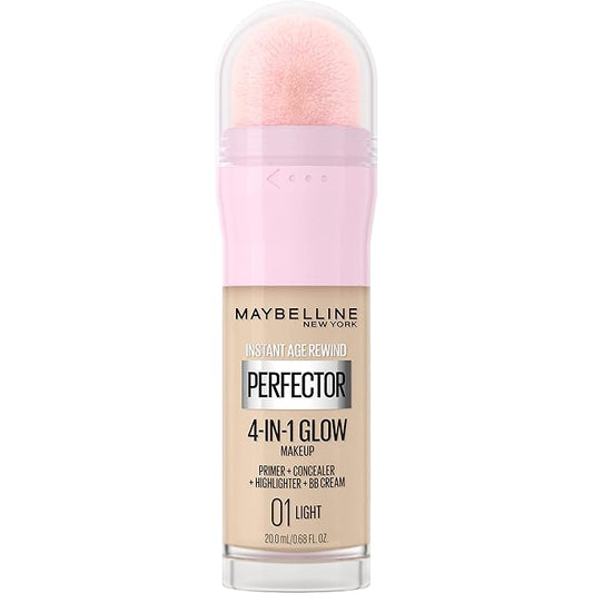 Maybelline New York Instant Age Rewind Instant Perfector 4-In-1 Glow Makeup, Light