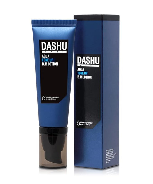 DASHU Aqua Tone Up B.B Lotion | Korean BB Cream for Men w/Seawater & Seaweed Extract | Hydrating BB Cream for Face | Men's Skin Care (1.35 fl oz)