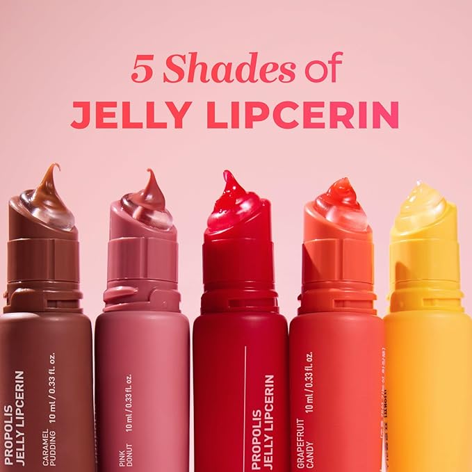 CNP Propolis Jelly Tinted Lipcerin - Pink Donut, Hydrating Lip Gloss with Manuka Honey & Hyaluronic Acid, Gifts for Women, Korean Skin Care, 0.3 fl.oz.