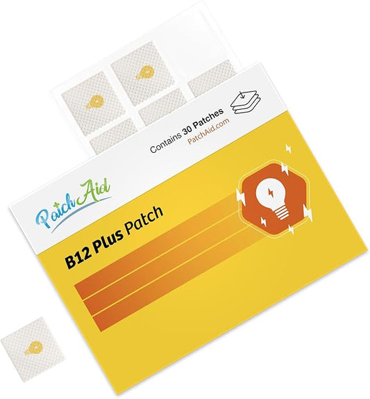 B12 Energy Plus Topical Patch by PatchAid 30-Day Supply