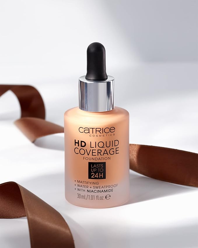 Catrice | HD Liquid Coverage Foundation | High & Natural Coverage | Vegan & Cruelty Free (070 | Toffee Beige)