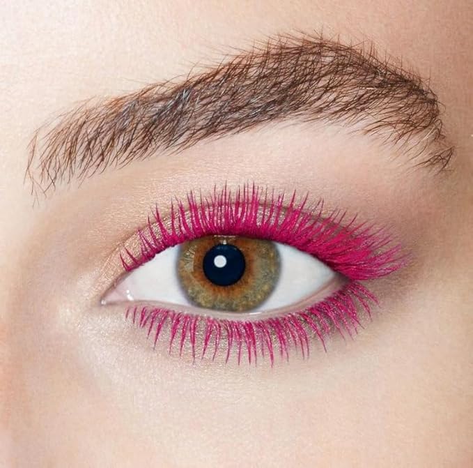 Maydear Pink Mascara for Eyelashes, Waterproof Colored Mascara Long Lasting Smudgeproof Colorful Mascara for Women Fast Dry Lengthening Eye Makeup Party Stage Use - Rose