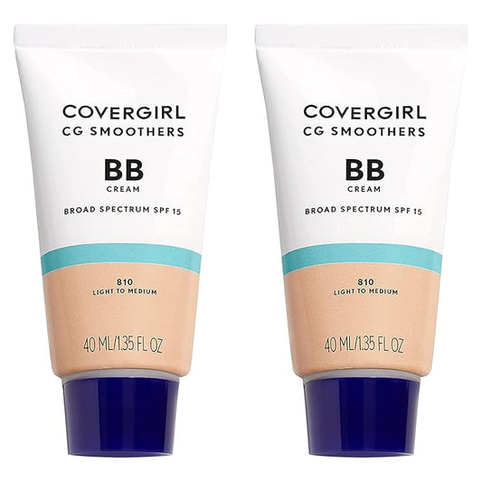 COVERGIRL Smoothers Lightweight Bb Cream With Spf 15, 810 Light To Medium Skin Tones, 2 Count