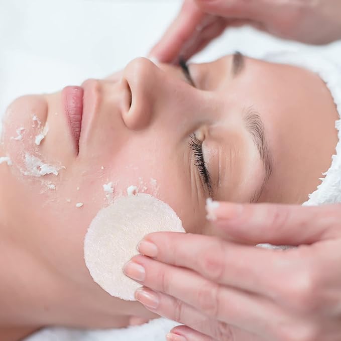 100 Pcs Loofah Face Pads Exfoliating Loofah Sponges Makeup Remover Reusable Soft Facial Skin Care Scrub Wash Pads