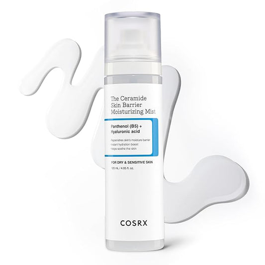 COSRX Barrier Cream Face Mist - Milky Toner with Ceramide & Hyaluronic Acid, Hydrating and Soothing Facial Spray for All Skin Types, 4.06 fl.oz, Korean Skin Care, Stocking stuffers for women