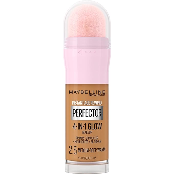 Maybelline New York Instant Age Rewind Instant Perfector 4-In-1 Glow Makeup, Medium/Deep Warm