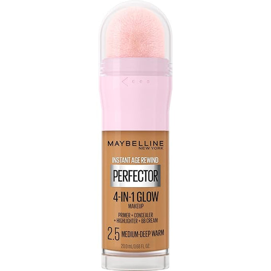 Maybelline New York Instant Age Rewind Instant Perfector 4-In-1 Glow Makeup, Medium/Deep Warm