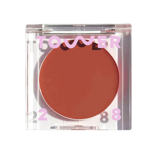 Tower 28 Beauty BeachPlease Cream Blush for Cheeks and Lips - Multi-Purpose Lip and Cheek Tint in Orange Blush - for Sensitive Skin β Color POWER HOUR, Luminous Finish