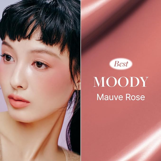 DEAR DAHLIA Petal Drop Liquid Blush – Multi-Use, High-Pigment, Lightweight & Long-Lasting, Dewy Finish, Vegan & Cruelty-Free, for Sensitive Skin, 4g – MOODY