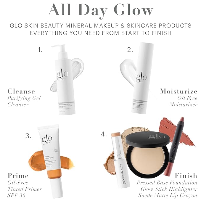 Glo Skin Beauty Pressed Base Powder Foundation Makeup (Cocoa) - Flawless Coverage for a Radiant Natural, Second-Skin Finish