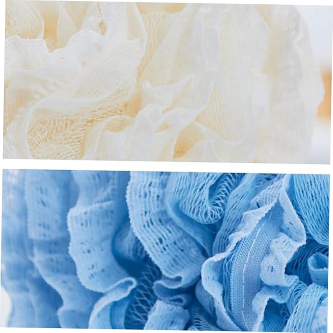Didiseaon Scrub Sponge Lace Gloves Shower Ball Bath Ball Loofah Shower Bath Loofah Shower Pouf Foam Sponge Shower Loofa Bath Sponge Bath Shower Loofah Mitt Back Loofah Powder Puff