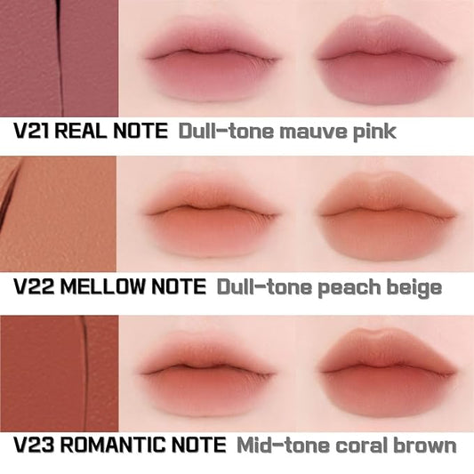 BBIA Last Velvet Tint - Soft & Creamy Matte Finish Lip Stain, Blur Effect with Velvety Texture, Long-Lasting, High Pigment, Lightweight, Non-Drying, Vegan, Korean Lip Makeup (V22 MELLOW NOTE)