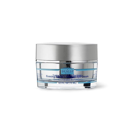 Dr. Denese SkinScience Firming Facial Collagen Eye Cream 0.5oz β Collagen, Hyaluronic Acid & Peptides for Smoother Under Eye Skin β Reduces Look of Puffiness, Dark Circles & Fine Lines β Travel Size