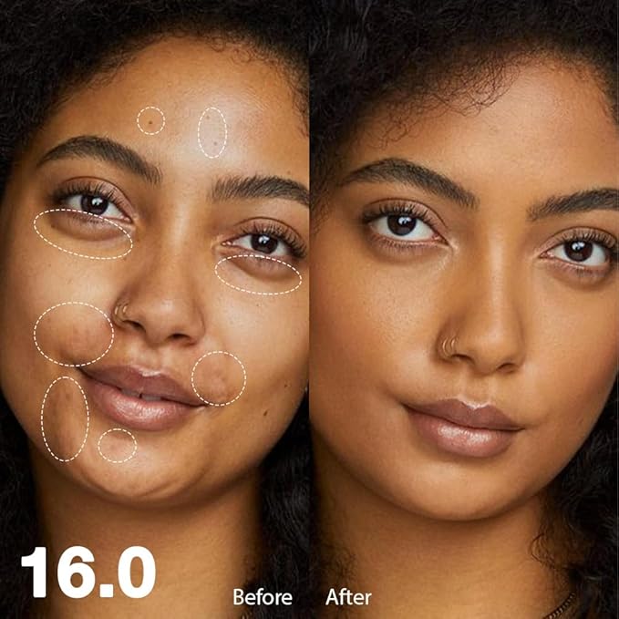 Kaely 2Pcs Under Eye Concealer for Older Women, Color Correcting Full Coverage Concealer for Dark Circles, Puffiness, Redness, Corrector de ojeras, Waterproof Anti Aging, Natural Matte Finish, Dark