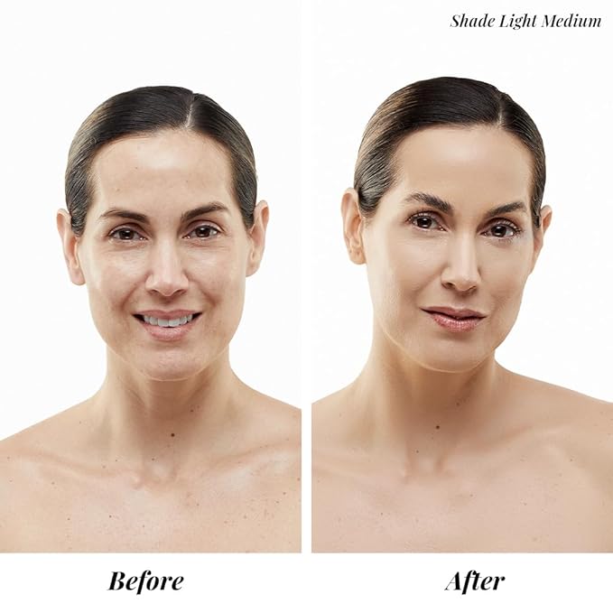 MagicMinerals AirBrush Foundation Set by Jerome Alexander β 3pc Set Includes AirFinish, Foundation and Kabuki Brush - Spray Makeup with Anti-aging Ingredients for Smooth Radiant Skin (Medium)
