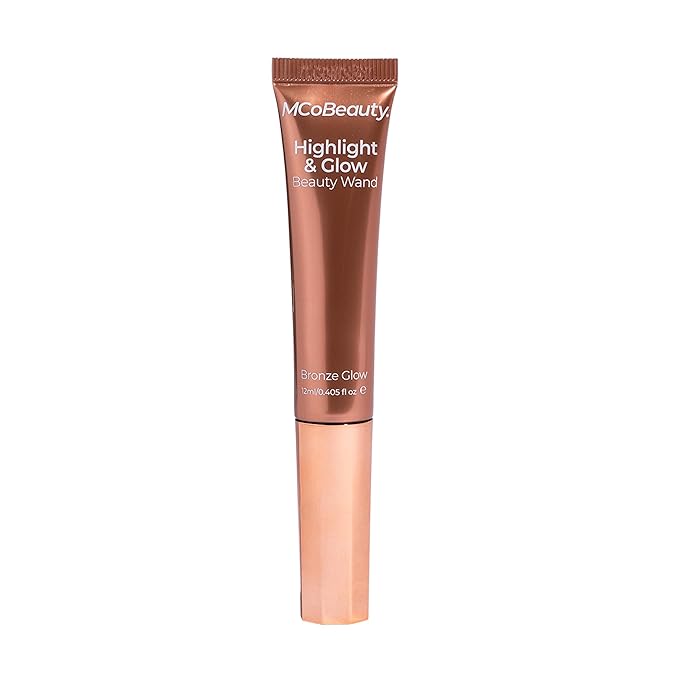 MCoBeauty Highlight & Glow Beauty Wand, Bronze Glow, Luminous Highlight for Radiance Skin, Vegan, Cruelty Free Cosmetics
