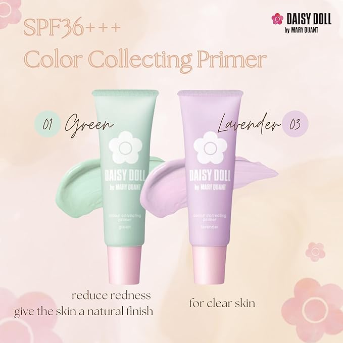 Color Correcting Primer, Tone-Up & Skin Color Correction, Hydrating Makeup Primer with SPF36+++, Japanese Makeup w/Radiant & Translucent Finish, 1.1 oz (30 g), Lavender