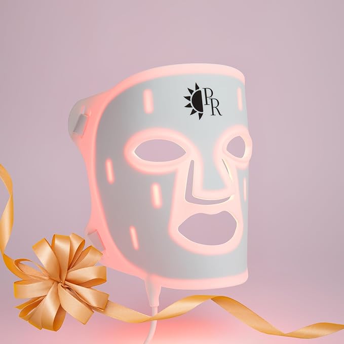 Red Light Therapy for Face, 6 Modes Portable LED Face Mask Light Therapy with Remote, Rechargeable Red Light Therapy at Home