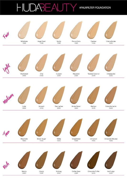 HUDA BEAUTY #FauxFilter Foundation - Butter Pecan 330N