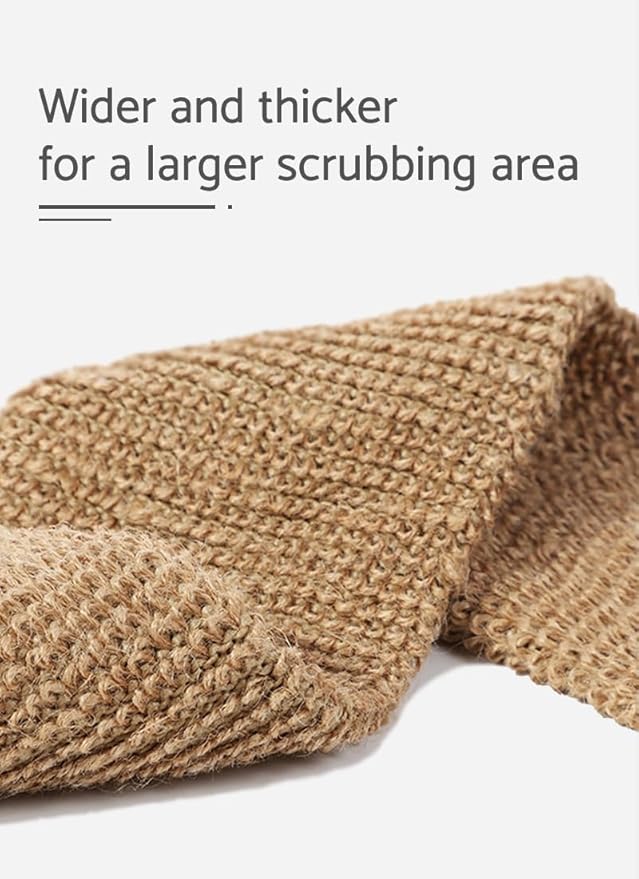 surlees Exfoliating Gloves for Shower,Back Scrubber,Exfoliating Mitt for Body(2pack,White)