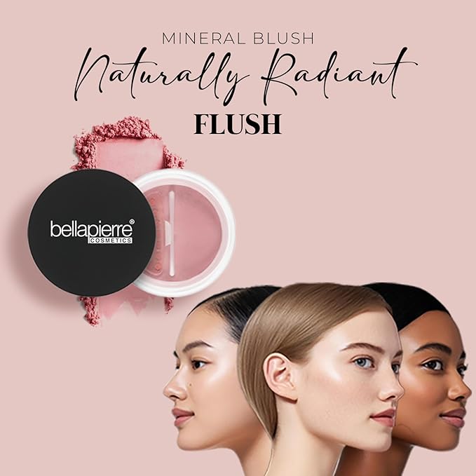 bellapierre Mineral Blush | Warm Dewy Complexion | Non-Toxic & Paraben Free | Hypoallergenic | Loose Powder - 0.3-Ounce β Autumn Glow