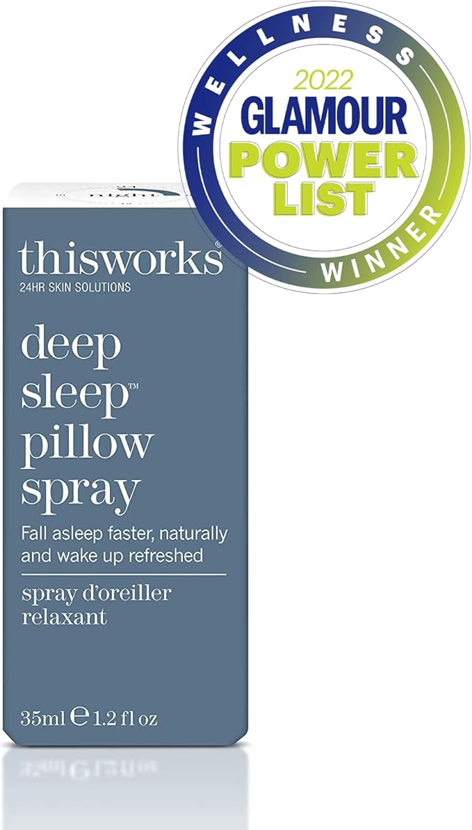 THISWORKS Deep Sleep Pillow Spray β Fast-Acting Natural Formula with Lavender for Relaxation and Restful Sleep β 35 ml (1.2 fl oz) Travel Size