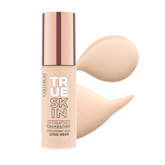 Catrice | True Skin Foundation 02 & The Perfector Poreless Blur Primer Bundle | Full Coverage Makeup | Vegan & Cruelty Free