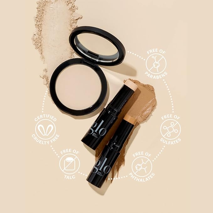 Glo Skin Beauty Luminous Liquid Mineral Foundation Makeup with SPF 18 (BrΓ»lΓ©e) - Improves Uneven Skin Tone, Smooths & Corrects Imperfections, Sheer to Medium Coverage, Dewy Finish