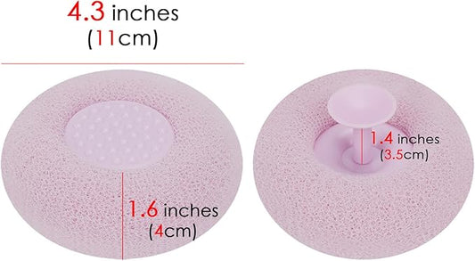 Bath Sponge Reusable Shower Brushes Soft Exfoliating Massage Bath Sponge Ball (Purple)