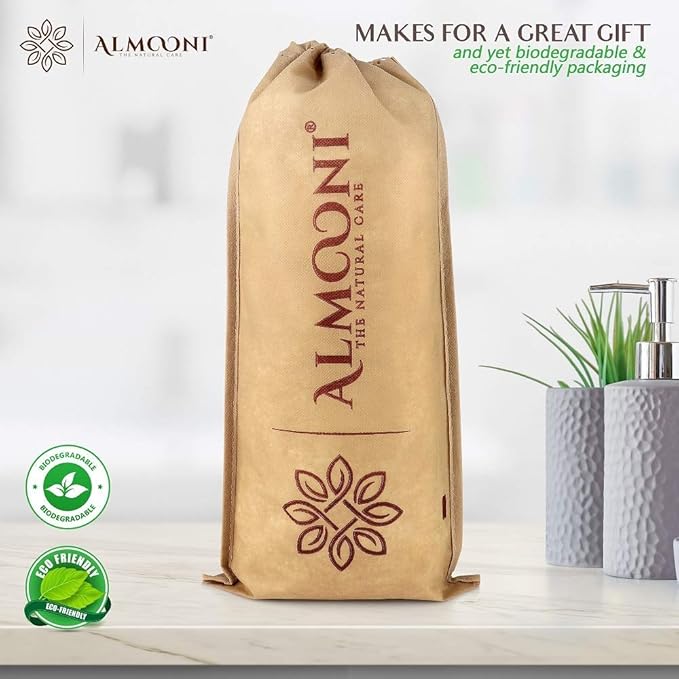 Premium Exfoliating Back Loofah Scrubber and Loofah Pad Glove Body Scrubber, Made with Natural Egyptian Shower Loofah Sponge That Gets Your Body Clean