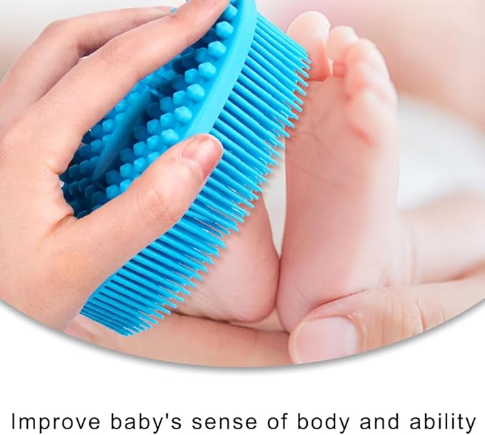 Silicone Body Scrubber Multipurpose Silicone Loofah Exfoliating Bath Brush Comfortable Silicone Body Scrubbers for Use in Shower Silicone Massage Brush for Women Men Daily Use