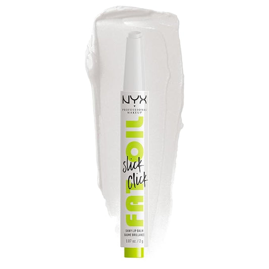 NYX PROFESSIONAL MAKEUP Fat Oil Slick Click, Lightweight, Buildable Pigmented Vegan Lip Balm - Going Live