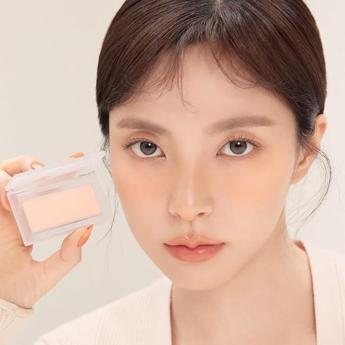 BBIA Ready To Wear Powder Cheek Blush 3 Color β Buildable & Blendable Soft Blush for Cheeks, Matte & Shimmery Finish, Lightweight, Long-Lasting, Vegan, Korea Face Makeup, 0.19oz (03 POWDER APRICOT)