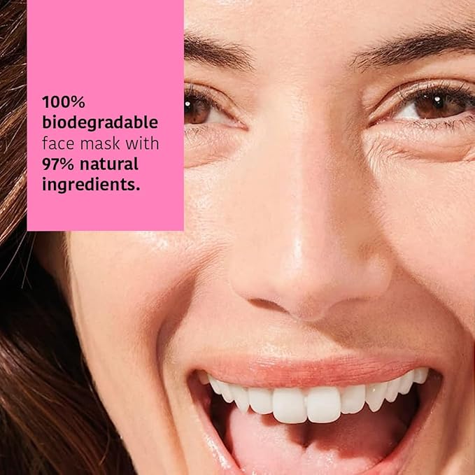 IROHA NATURE Face Masks - Packs for Better Skin (Pack of 5, Aftersun Facial Mask with Algae, Probiotics & Hyaluronic Acid)